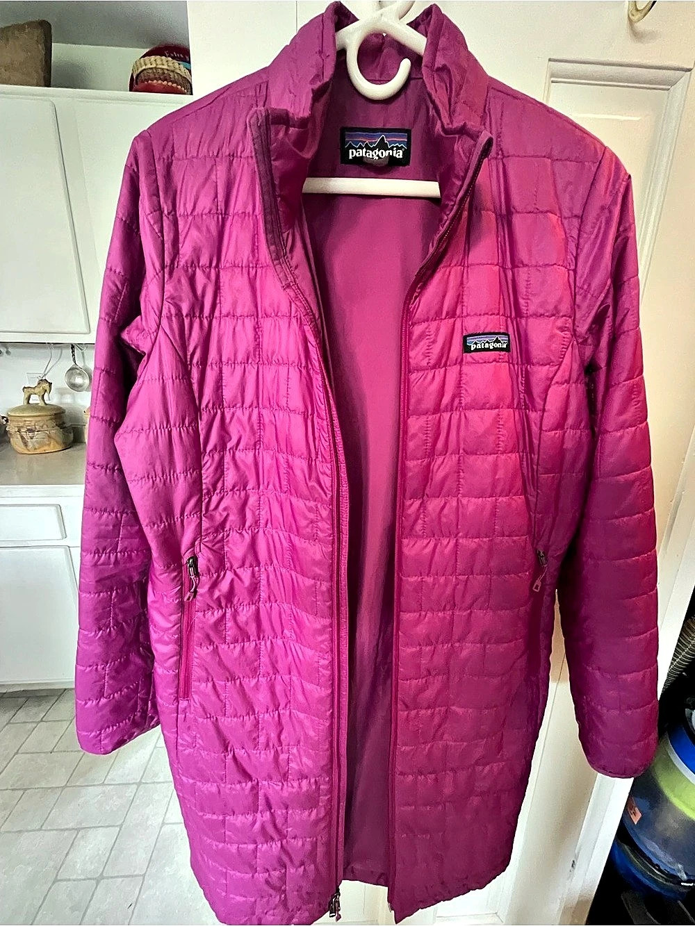 Patagonia Radalie Parka Quilted Puffer Jacket in Purple Size Large Like New